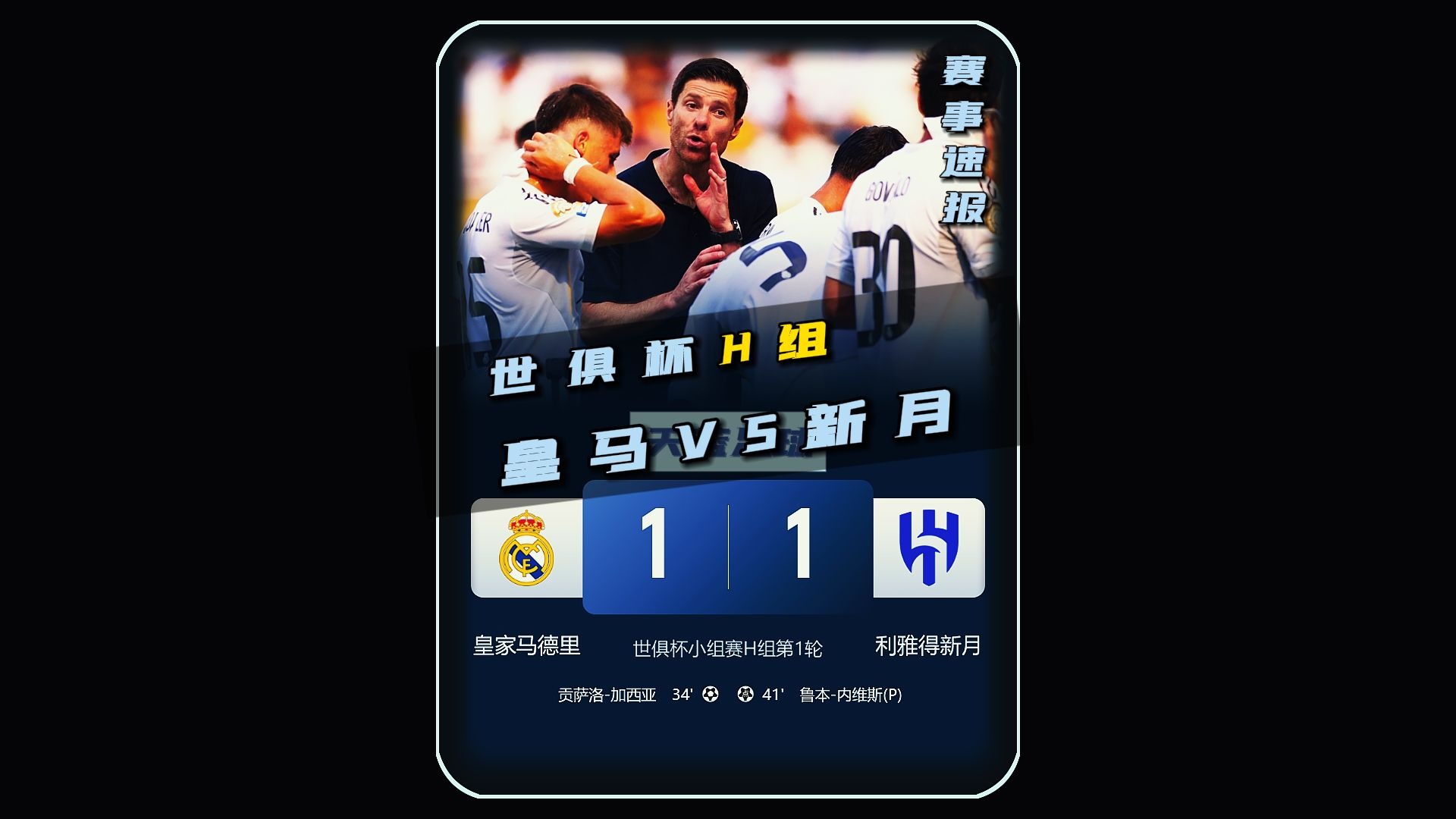 2025世俱杯H组巡礼：皇马独一档利新月稍占优(2025世俱杯赛程对阵表)